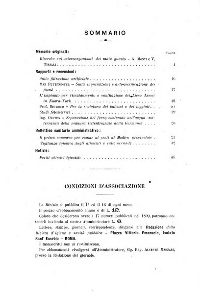 Rivista d'igiene e sanità pubblica con bollettino sanitario-amministrativo compilato sugli atti del Ministero dell'interno