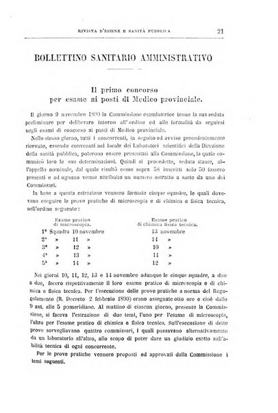 Rivista d'igiene e sanità pubblica con bollettino sanitario-amministrativo compilato sugli atti del Ministero dell'interno