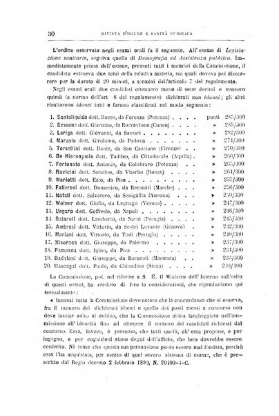 Rivista d'igiene e sanità pubblica con bollettino sanitario-amministrativo compilato sugli atti del Ministero dell'interno