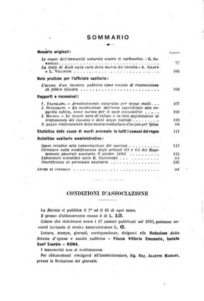 Rivista d'igiene e sanità pubblica con bollettino sanitario-amministrativo compilato sugli atti del Ministero dell'interno