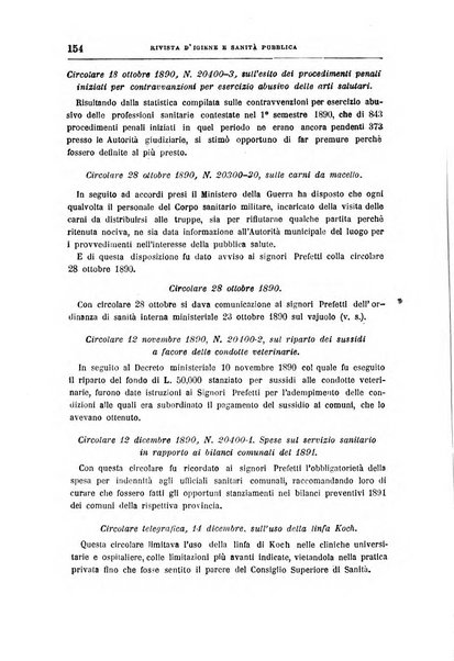 Rivista d'igiene e sanità pubblica con bollettino sanitario-amministrativo compilato sugli atti del Ministero dell'interno