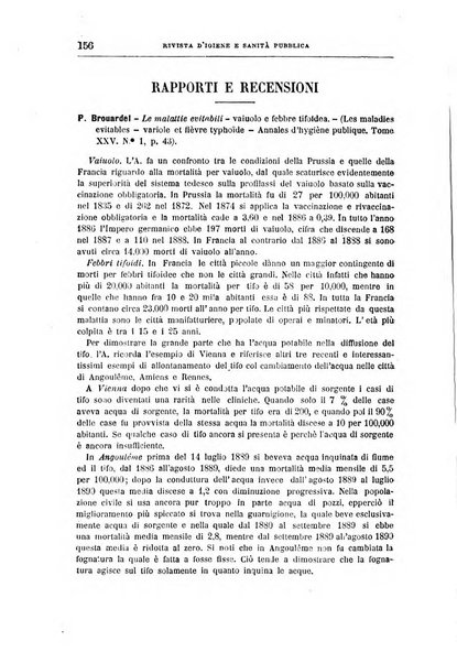 Rivista d'igiene e sanità pubblica con bollettino sanitario-amministrativo compilato sugli atti del Ministero dell'interno