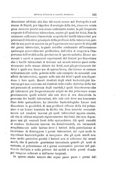 Rivista d'igiene e sanità pubblica con bollettino sanitario-amministrativo compilato sugli atti del Ministero dell'interno