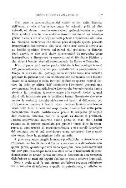 Rivista d'igiene e sanità pubblica con bollettino sanitario-amministrativo compilato sugli atti del Ministero dell'interno