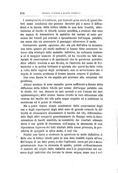 Rivista d'igiene e sanità pubblica con bollettino sanitario-amministrativo compilato sugli atti del Ministero dell'interno