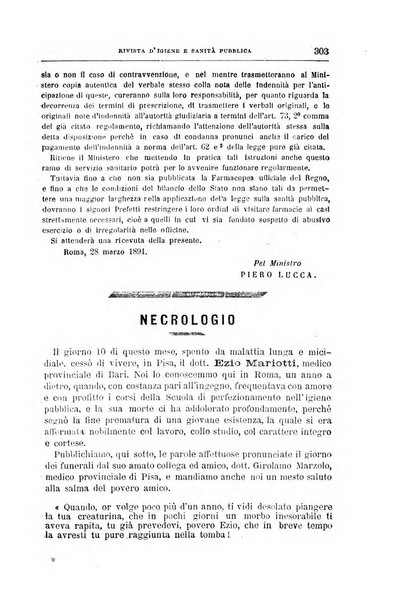 Rivista d'igiene e sanità pubblica con bollettino sanitario-amministrativo compilato sugli atti del Ministero dell'interno