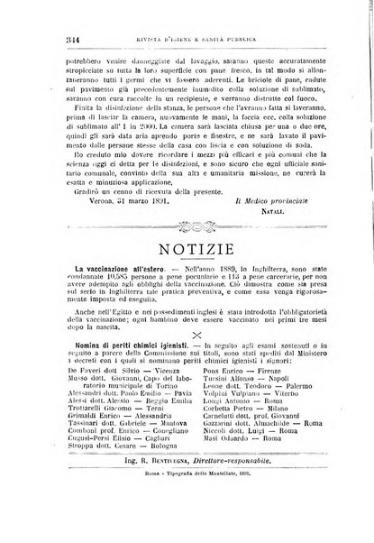 Rivista d'igiene e sanità pubblica con bollettino sanitario-amministrativo compilato sugli atti del Ministero dell'interno