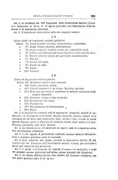 Rivista d'igiene e sanità pubblica con bollettino sanitario-amministrativo compilato sugli atti del Ministero dell'interno