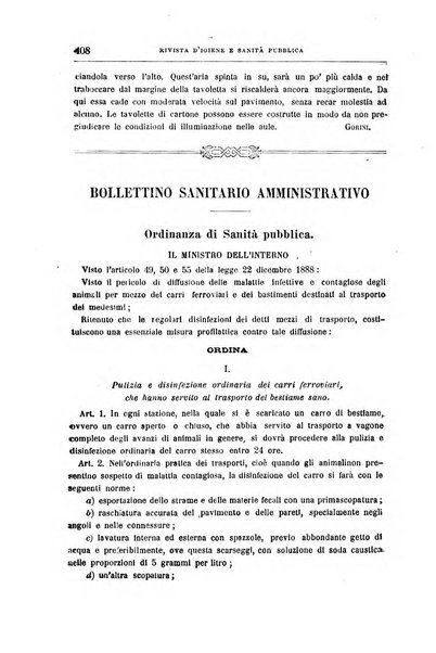 Rivista d'igiene e sanità pubblica con bollettino sanitario-amministrativo compilato sugli atti del Ministero dell'interno