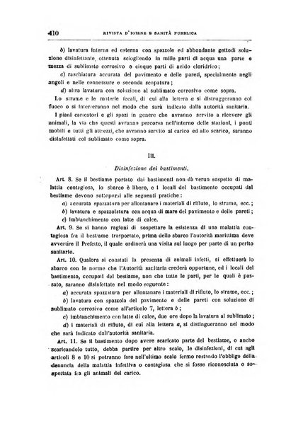 Rivista d'igiene e sanità pubblica con bollettino sanitario-amministrativo compilato sugli atti del Ministero dell'interno