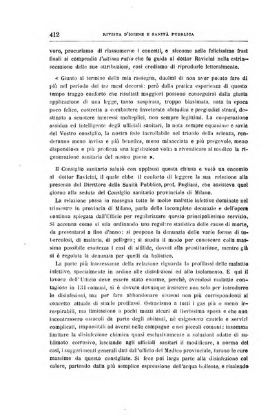 Rivista d'igiene e sanità pubblica con bollettino sanitario-amministrativo compilato sugli atti del Ministero dell'interno