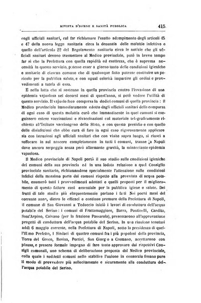 Rivista d'igiene e sanità pubblica con bollettino sanitario-amministrativo compilato sugli atti del Ministero dell'interno