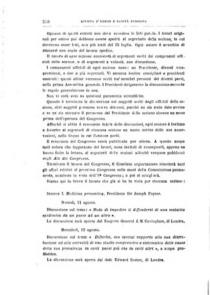 Rivista d'igiene e sanità pubblica con bollettino sanitario-amministrativo compilato sugli atti del Ministero dell'interno