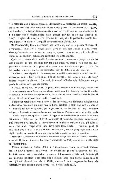 Rivista d'igiene e sanità pubblica con bollettino sanitario-amministrativo compilato sugli atti del Ministero dell'interno