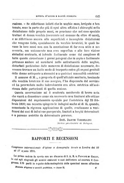 Rivista d'igiene e sanità pubblica con bollettino sanitario-amministrativo compilato sugli atti del Ministero dell'interno