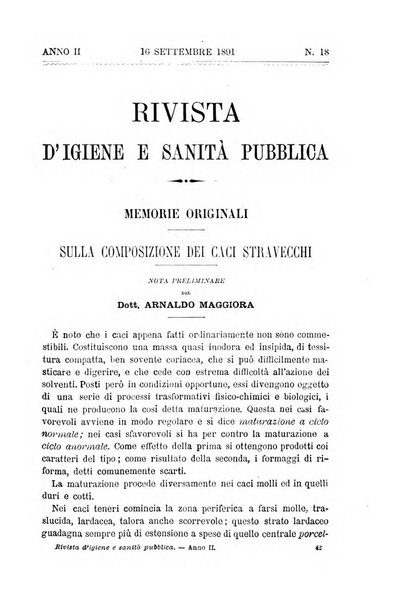 Rivista d'igiene e sanità pubblica con bollettino sanitario-amministrativo compilato sugli atti del Ministero dell'interno