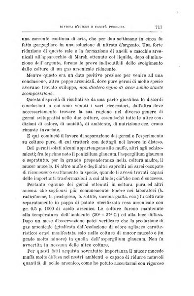 Rivista d'igiene e sanità pubblica con bollettino sanitario-amministrativo compilato sugli atti del Ministero dell'interno