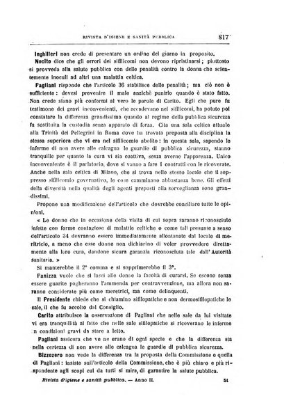 Rivista d'igiene e sanità pubblica con bollettino sanitario-amministrativo compilato sugli atti del Ministero dell'interno