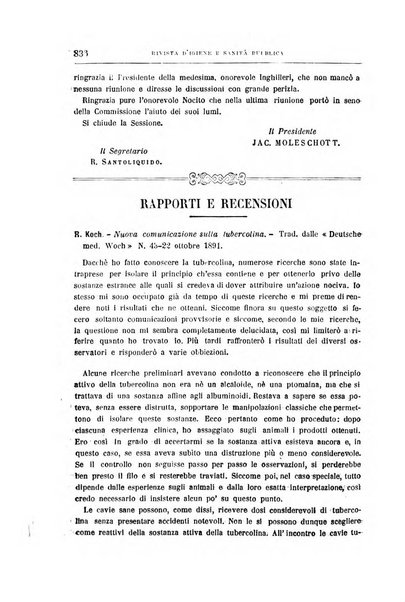 Rivista d'igiene e sanità pubblica con bollettino sanitario-amministrativo compilato sugli atti del Ministero dell'interno