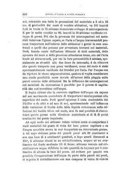 Rivista d'igiene e sanità pubblica con bollettino sanitario-amministrativo compilato sugli atti del Ministero dell'interno