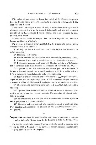 Rivista d'igiene e sanità pubblica con bollettino sanitario-amministrativo compilato sugli atti del Ministero dell'interno