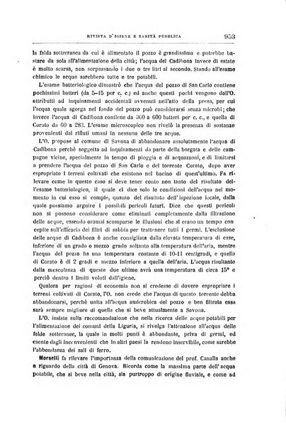 Rivista d'igiene e sanità pubblica con bollettino sanitario-amministrativo compilato sugli atti del Ministero dell'interno