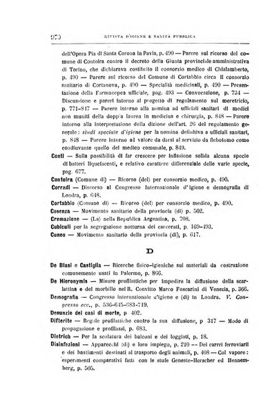 Rivista d'igiene e sanità pubblica con bollettino sanitario-amministrativo compilato sugli atti del Ministero dell'interno