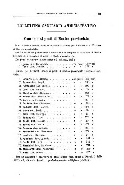 Rivista d'igiene e sanità pubblica con bollettino sanitario-amministrativo compilato sugli atti del Ministero dell'interno