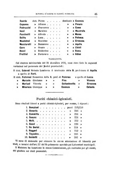 Rivista d'igiene e sanità pubblica con bollettino sanitario-amministrativo compilato sugli atti del Ministero dell'interno