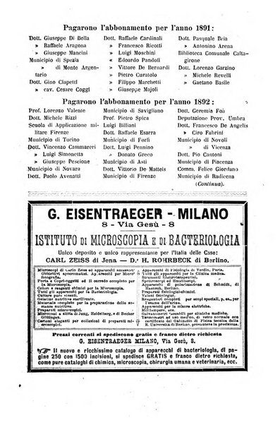 Rivista d'igiene e sanità pubblica con bollettino sanitario-amministrativo compilato sugli atti del Ministero dell'interno