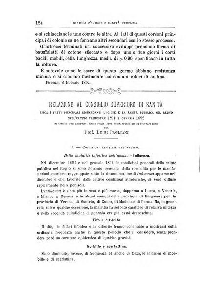 Rivista d'igiene e sanità pubblica con bollettino sanitario-amministrativo compilato sugli atti del Ministero dell'interno