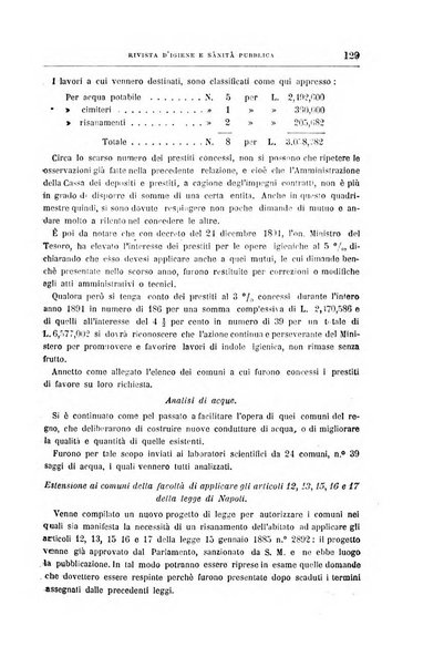 Rivista d'igiene e sanità pubblica con bollettino sanitario-amministrativo compilato sugli atti del Ministero dell'interno