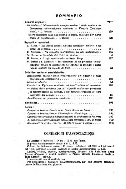 Rivista d'igiene e sanità pubblica con bollettino sanitario-amministrativo compilato sugli atti del Ministero dell'interno