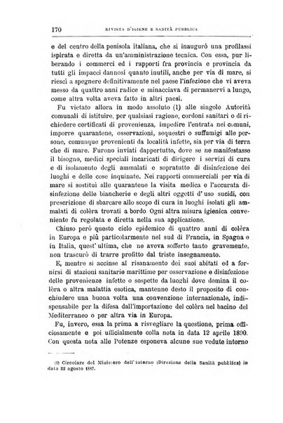 Rivista d'igiene e sanità pubblica con bollettino sanitario-amministrativo compilato sugli atti del Ministero dell'interno