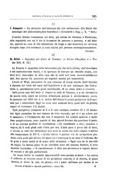 Rivista d'igiene e sanità pubblica con bollettino sanitario-amministrativo compilato sugli atti del Ministero dell'interno