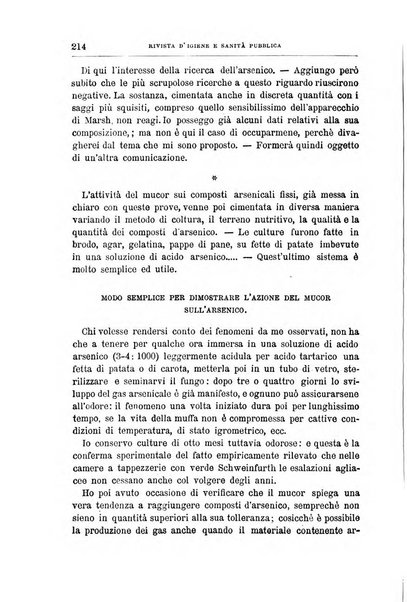 Rivista d'igiene e sanità pubblica con bollettino sanitario-amministrativo compilato sugli atti del Ministero dell'interno