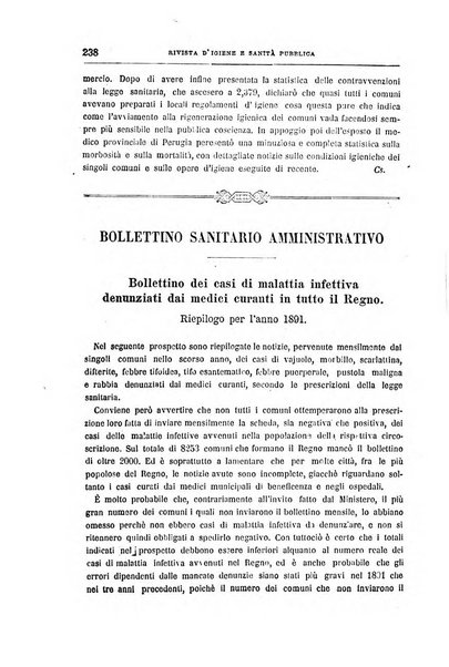 Rivista d'igiene e sanità pubblica con bollettino sanitario-amministrativo compilato sugli atti del Ministero dell'interno