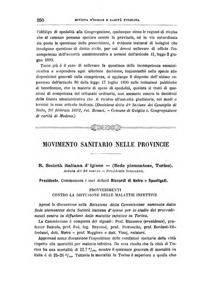 Rivista d'igiene e sanità pubblica con bollettino sanitario-amministrativo compilato sugli atti del Ministero dell'interno