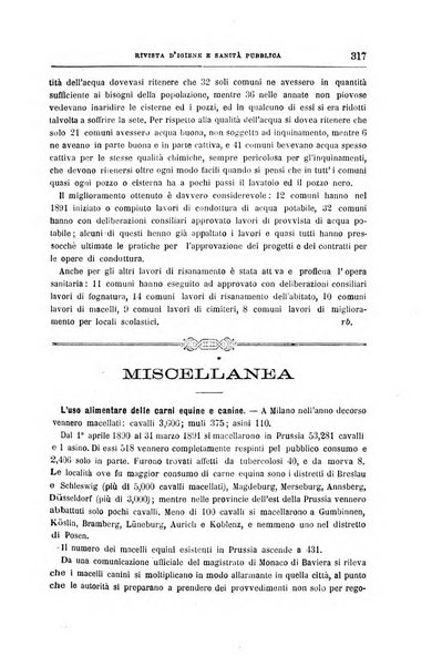 Rivista d'igiene e sanità pubblica con bollettino sanitario-amministrativo compilato sugli atti del Ministero dell'interno