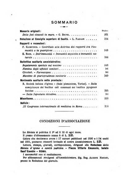 Rivista d'igiene e sanità pubblica con bollettino sanitario-amministrativo compilato sugli atti del Ministero dell'interno