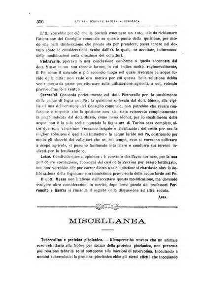 Rivista d'igiene e sanità pubblica con bollettino sanitario-amministrativo compilato sugli atti del Ministero dell'interno