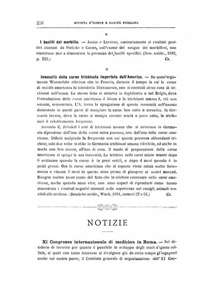 Rivista d'igiene e sanità pubblica con bollettino sanitario-amministrativo compilato sugli atti del Ministero dell'interno