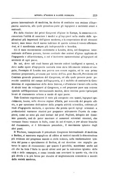 Rivista d'igiene e sanità pubblica con bollettino sanitario-amministrativo compilato sugli atti del Ministero dell'interno