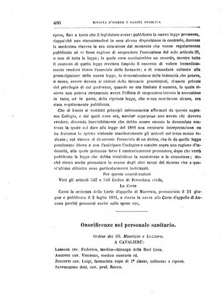 Rivista d'igiene e sanità pubblica con bollettino sanitario-amministrativo compilato sugli atti del Ministero dell'interno