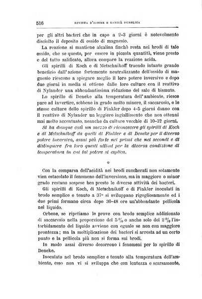 Rivista d'igiene e sanità pubblica con bollettino sanitario-amministrativo compilato sugli atti del Ministero dell'interno