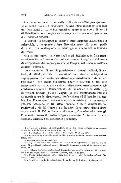 Rivista d'igiene e sanità pubblica con bollettino sanitario-amministrativo compilato sugli atti del Ministero dell'interno