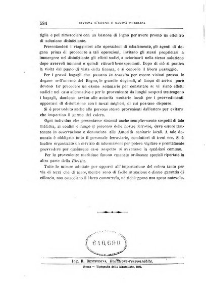 Rivista d'igiene e sanità pubblica con bollettino sanitario-amministrativo compilato sugli atti del Ministero dell'interno