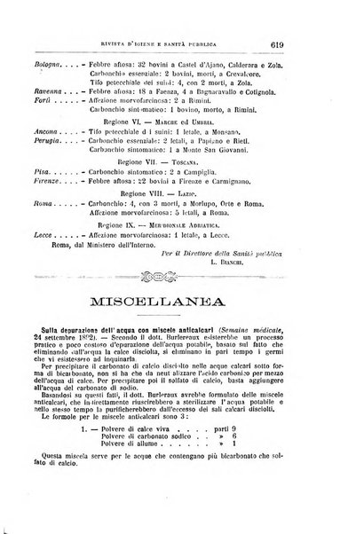 Rivista d'igiene e sanità pubblica con bollettino sanitario-amministrativo compilato sugli atti del Ministero dell'interno