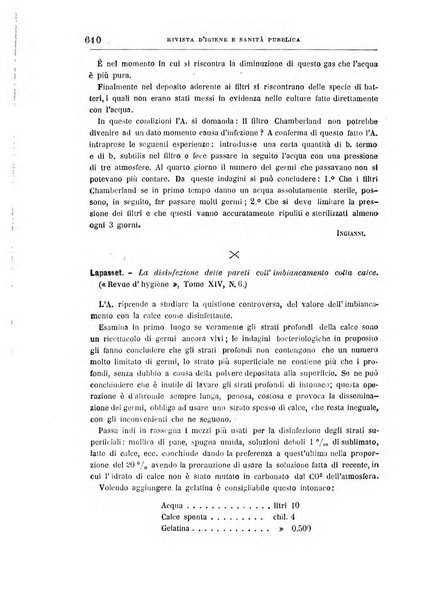 Rivista d'igiene e sanità pubblica con bollettino sanitario-amministrativo compilato sugli atti del Ministero dell'interno