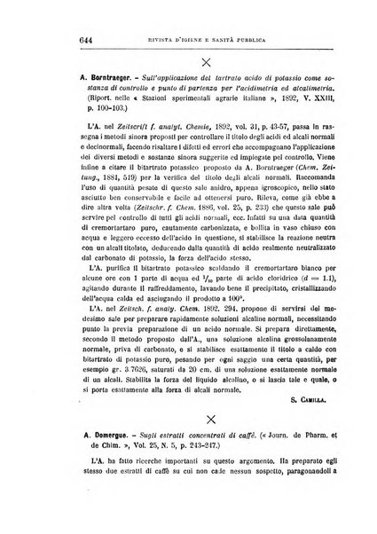 Rivista d'igiene e sanità pubblica con bollettino sanitario-amministrativo compilato sugli atti del Ministero dell'interno